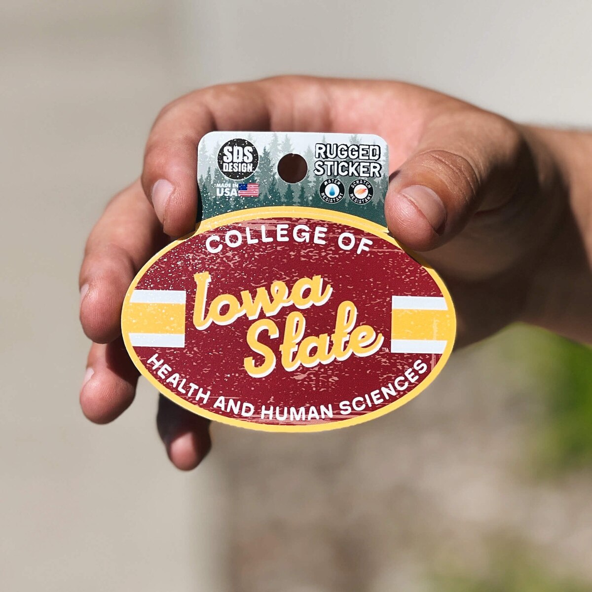 College of Health & Human Sciences Rugged Sticker (3.5")